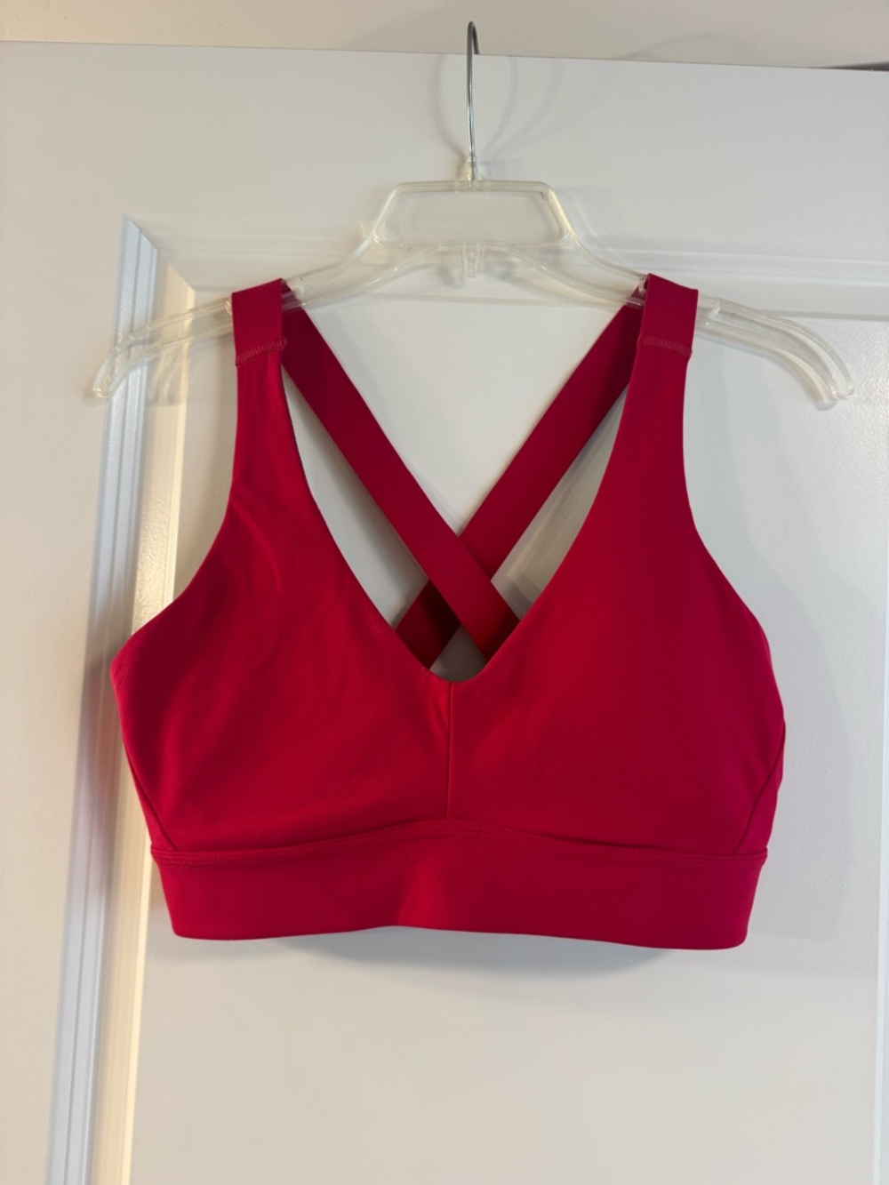 Prana Yoga Cross-Back Women's Sports Bra - Hot Pink